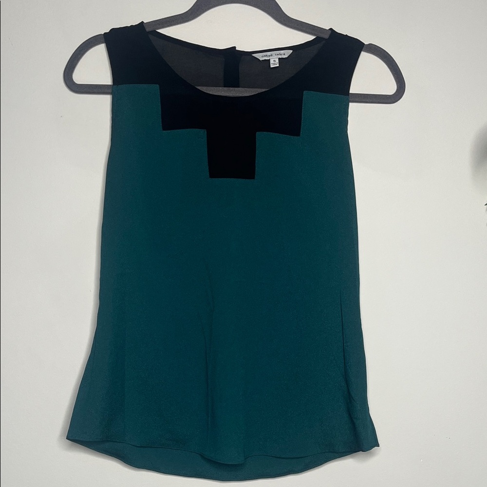 Naked Zebra Black and Teal Blouse